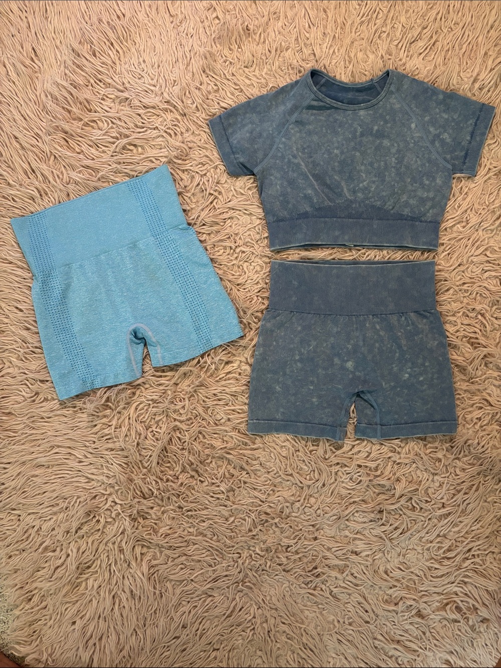 Amazon Olchee Workout Marching Shorts and Top Set and Shorts